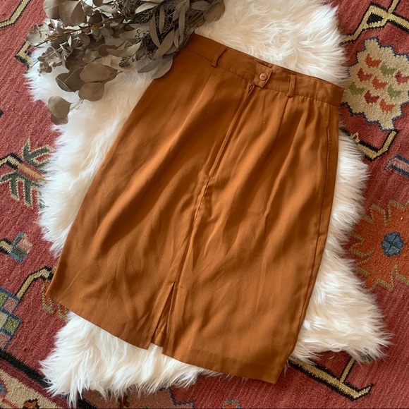 Vintage Bobbie Brooks pencil skirt rust - Picture 3 of 5